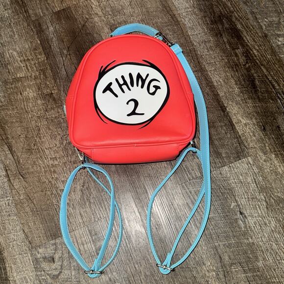 Universal Studio Loungefly Dr Seuss The Cat In The Hat Thing 1 Thing 2 Backpack main image 4